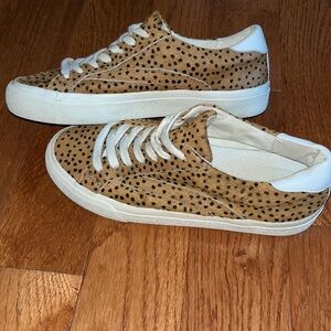 Madewell calf hair animal print sidewalk shoe size 5.5